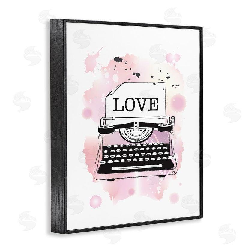 Martina Pavlova | Pink Typewriter Love Paint Splash