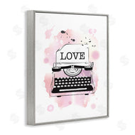 Martina Pavlova | Pink Typewriter Love Paint Splash