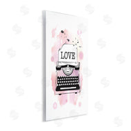 Martina Pavlova | Pink Typewriter Love Paint Splash