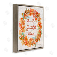 Sherri Buck Baldwin | Autumn Foliage Wreath Thankful Grateful Blessed