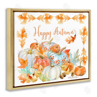 Sherri Buck Baldwin | Happy Autumn Pumpkin Harvest Foliage Border