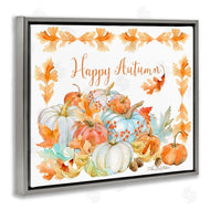 Sherri Buck Baldwin | Happy Autumn Pumpkin Harvest Foliage Border