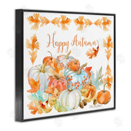 Sherri Buck Baldwin | Happy Autumn Pumpkin Harvest Foliage Border