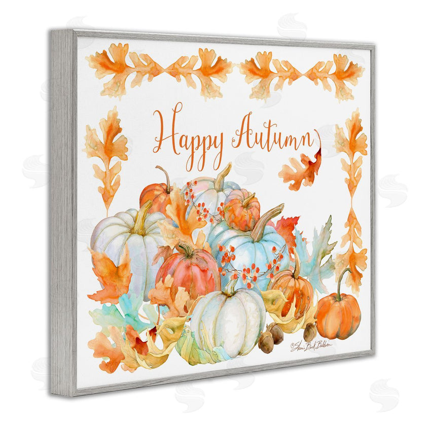 Sherri Buck Baldwin | Happy Autumn Pumpkin Harvest Foliage Border