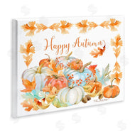 Sherri Buck Baldwin | Happy Autumn Pumpkin Harvest Foliage Border