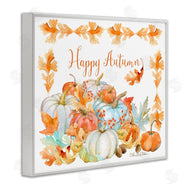 Sherri Buck Baldwin | Happy Autumn Pumpkin Harvest Foliage Border