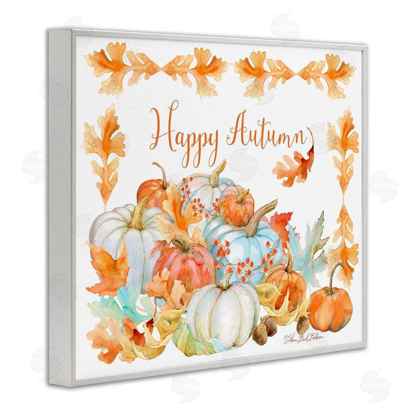Sherri Buck Baldwin | Happy Autumn Pumpkin Harvest Foliage Border