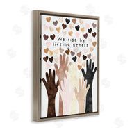 Erica Billups | We Rise by Lifting Others Quote Hands Hearts