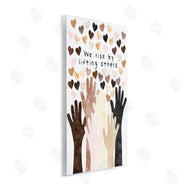 Erica Billups | We Rise by Lifting Others Quote Hands Hearts