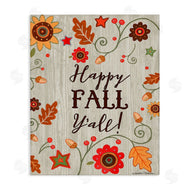 Andrea Tachiera | Happy Fall Y'all Phrase Autumn County Border