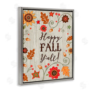 Andrea Tachiera | Happy Fall Y'all Phrase Autumn County Border