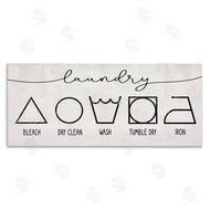 Stupell Studio | Simple Rustic Laundry Symbol Guide Clean Home