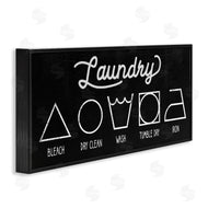 Stupell Studio | Distressed Country Laundry Symbol Cleaning Guide