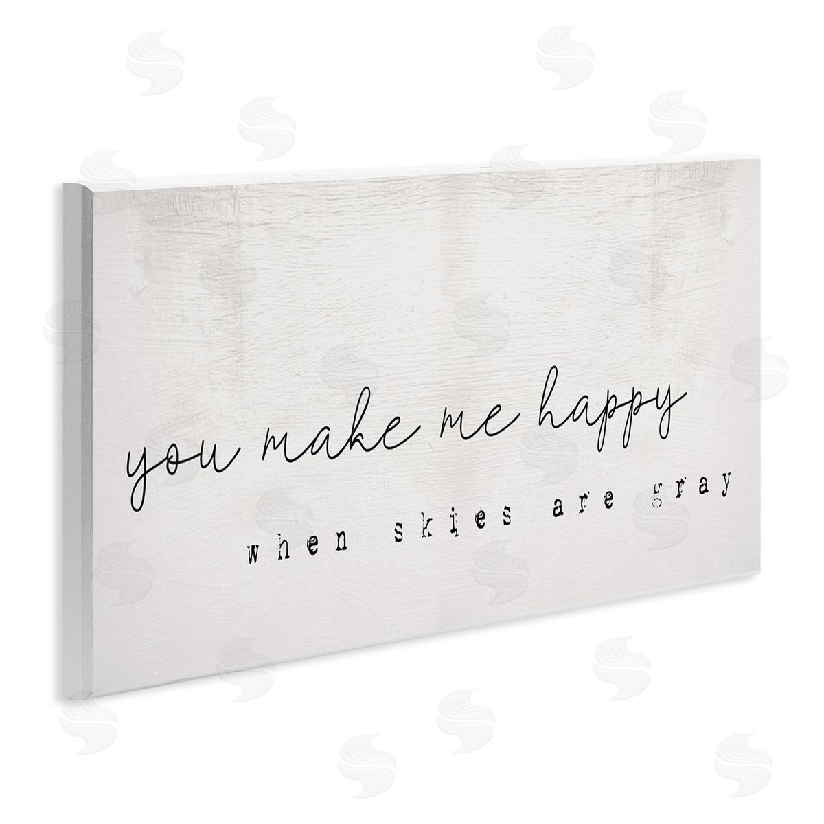Stupell Studio Make Me Happy Quote Charming Romantic Rustic  Wall Plaque Art