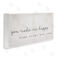 Stupell Studio | Make Me Happy Quote Charming Romantic Rustic