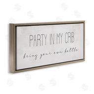 Stupell Studio | Party in Crib Quote BYOB Baby Bottle Humor