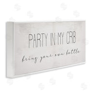 Stupell Studio | Party in Crib Quote BYOB Baby Bottle Humor