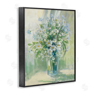 Carol Rowan | Sunlit Bouquet of Daisies Blue Green Pastels