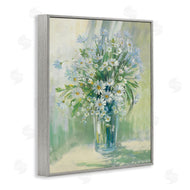 Carol Rowan | Sunlit Bouquet of Daisies Blue Green Pastels