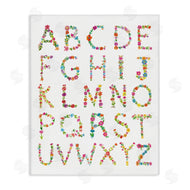 Farida Zaman | Floral Pattern Alphabet Soft Chic Typography