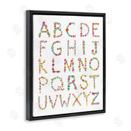Farida Zaman | Floral Pattern Alphabet Soft Chic Typography