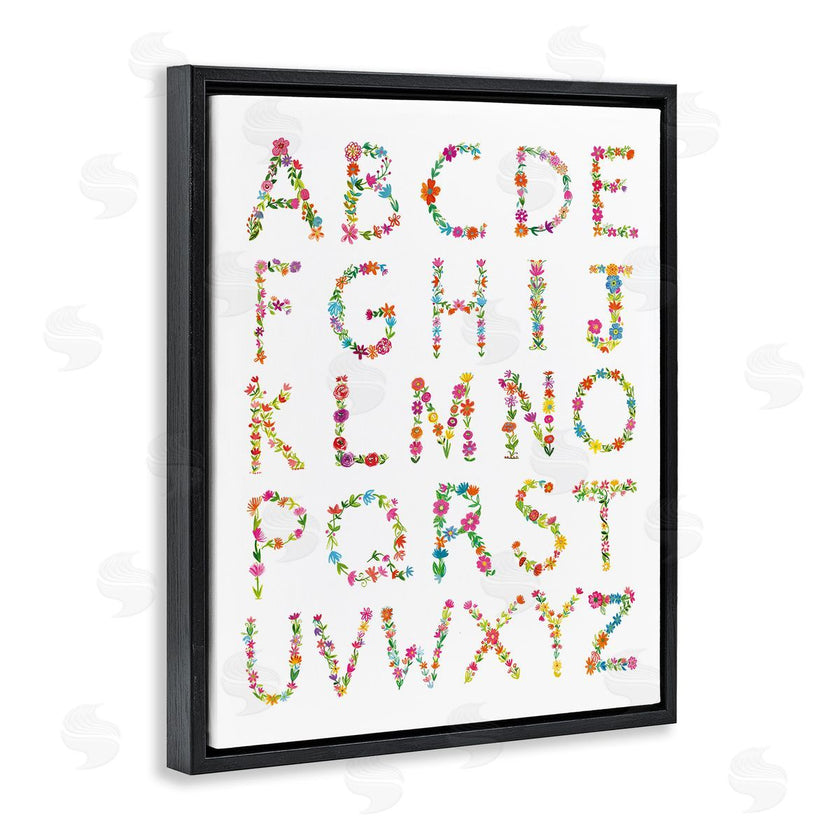 Farida Zaman | Floral Pattern Alphabet Soft Chic Typography