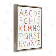 Farida Zaman | Floral Pattern Alphabet Soft Chic Typography