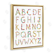 Farida Zaman | Floral Pattern Alphabet Soft Chic Typography