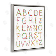 Farida Zaman | Floral Pattern Alphabet Soft Chic Typography