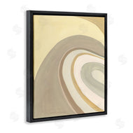 Danhui Nai | Organic Grooved Abstraction Neutral Brown Yellow