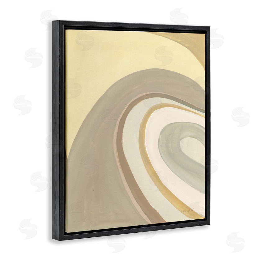 Danhui Nai | Organic Grooved Abstraction Neutral Brown Yellow