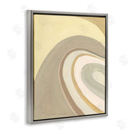 Danhui Nai | Organic Grooved Abstraction Neutral Brown Yellow