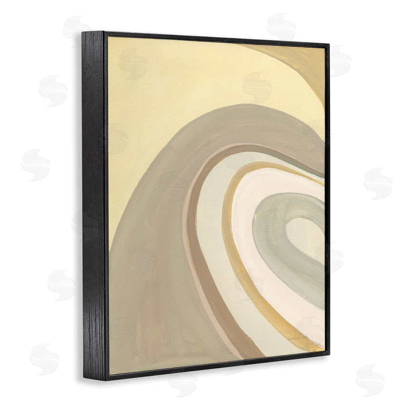 Danhui Nai | Organic Grooved Abstraction Neutral Brown Yellow