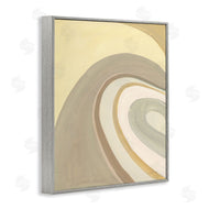 Danhui Nai | Organic Grooved Abstraction Neutral Brown Yellow