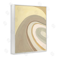 Danhui Nai | Organic Grooved Abstraction Neutral Brown Yellow
