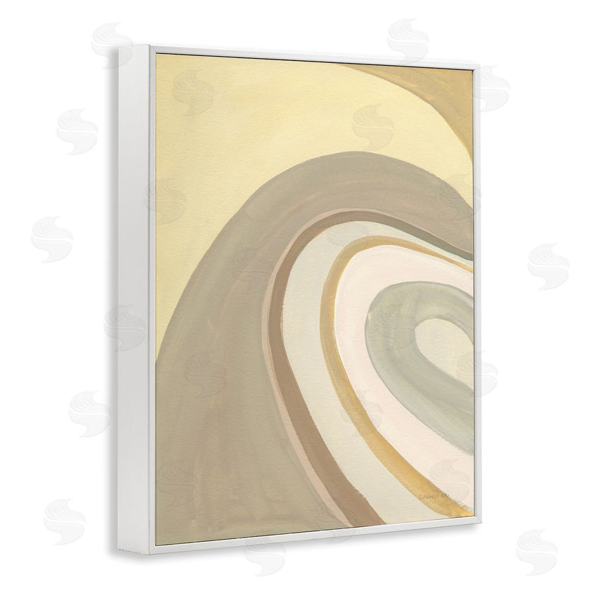 Danhui Nai | Organic Grooved Abstraction Neutral Brown Yellow