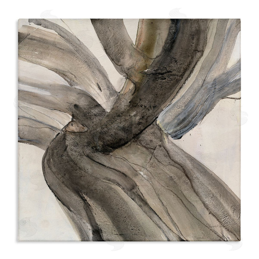 Albena Hristova | Curved Coastal Driftwood Abstraction Neutral Brown