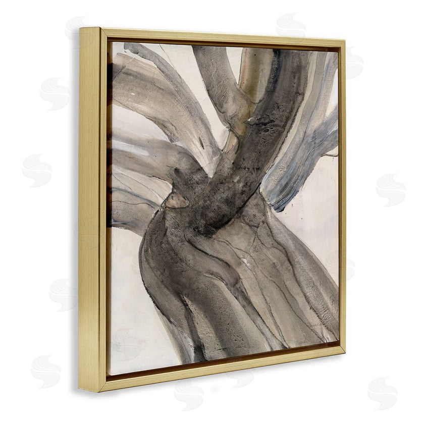 Albena Hristova | Curved Coastal Driftwood Abstraction Neutral Brown