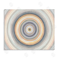 Danhui Nai | Cool Tone Circular Rings Abstract Layered Shapes