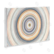 Danhui Nai | Cool Tone Circular Rings Abstract Layered Shapes