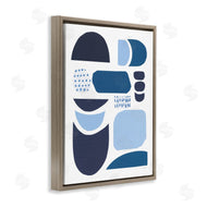 Courtney Prahl | Collage of Blue Abstract Shapes Tonal Pattern