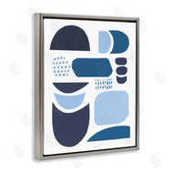 Courtney Prahl | Collage of Blue Abstract Shapes Tonal Pattern