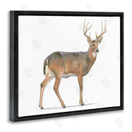 James Wiens | Wild Woodland Deer Minimal Rustic Antlers
