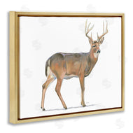 James Wiens | Wild Woodland Deer Minimal Rustic Antlers
