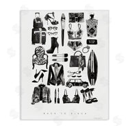 Mercedes Lopez Charro | Back to Black Quote Glam Fashion Mood Board