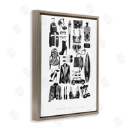 Mercedes Lopez Charro | Back to Black Quote Glam Fashion Mood Board