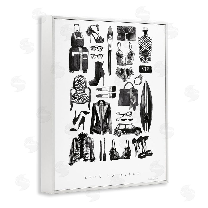 Mercedes Lopez Charro | Back to Black Quote Glam Fashion Mood Board