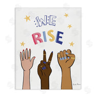 Farida Zaman | We Rise Phrase Playful Text Female Hands Raised
