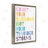 Wild Apple Portfolio | Count Rainbows Not Thunder Storms Phrase Rainbow Text