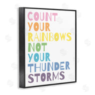 Wild Apple Portfolio | Count Rainbows Not Thunder Storms Phrase Rainbow Text